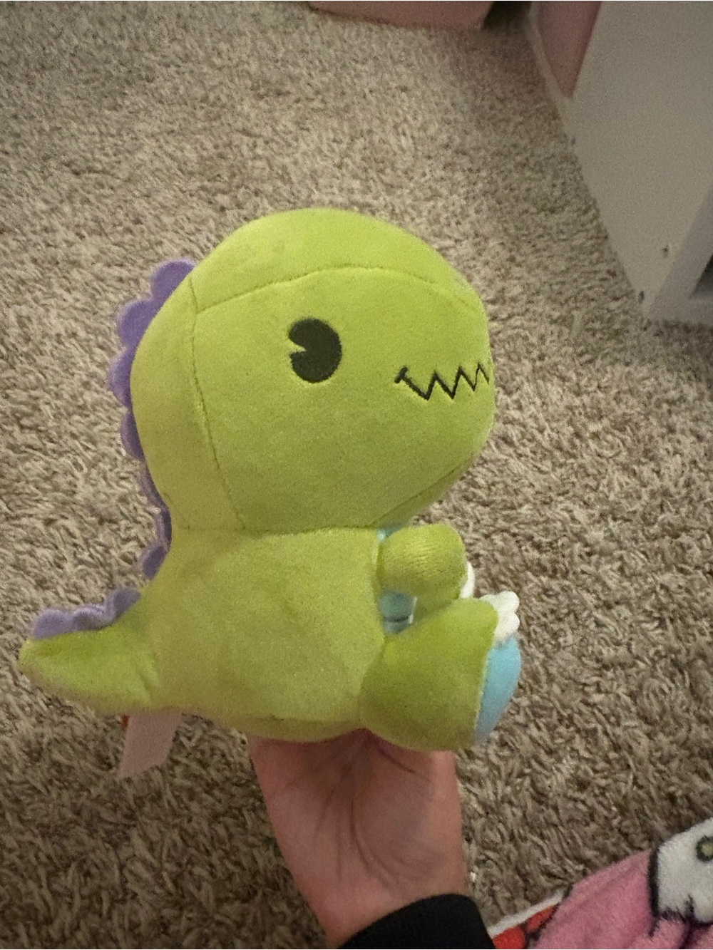 Fiesta Green and Purple Dino Plush